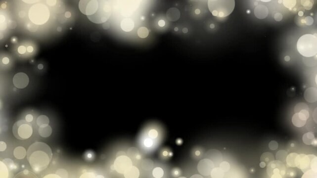 Soft golden bokeh light overlay