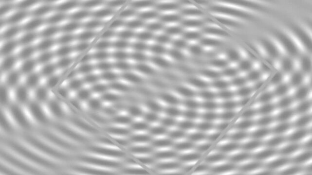 Grayscale grid pattern with ripples and waves