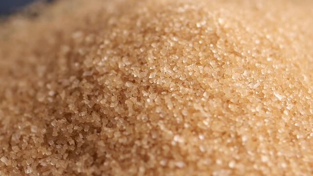 Brown sugar shown in close up at a kitchen table