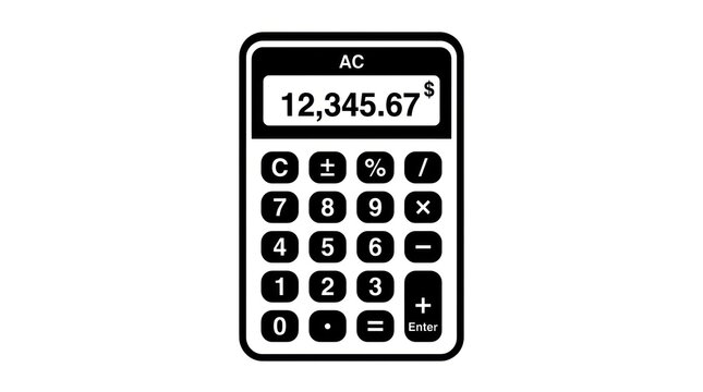 Calculator device for math calculation.