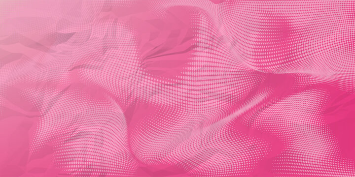 Pink rose halftone pattern. Retro comic gradient background. Pixelated dotted texture overlay. Cartoon pop art faded gradient pattern. Vector backdrop for poster, banner, advertisement