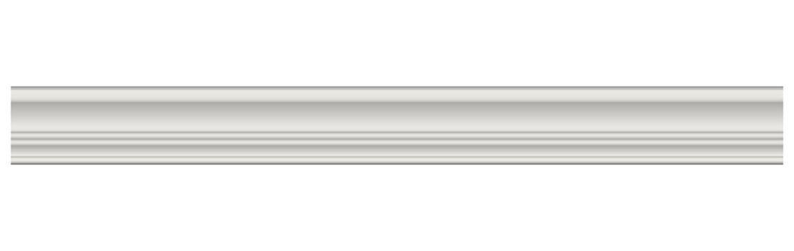 Realistic Wooden Baseboard Molding Set &ndash; Classic Architectural Cornice Trim Collection