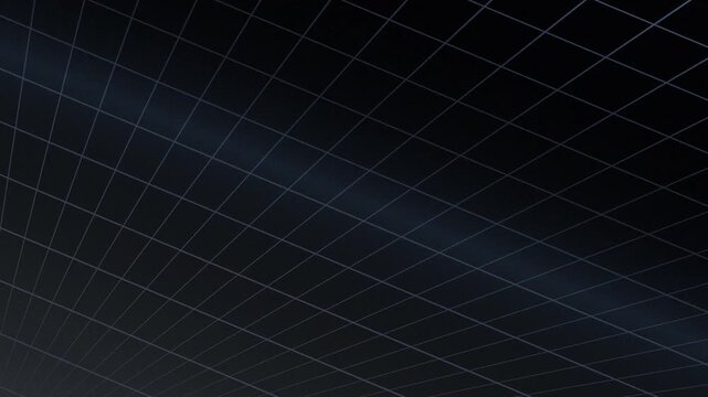Dark grid pattern in futuristic perspective setting