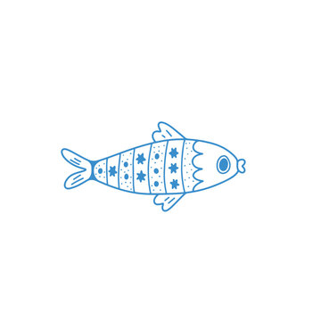 fish on a white background