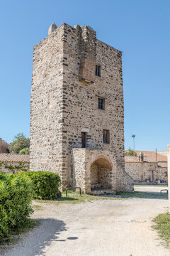 Sant Antonio Abate tower north-western side, Orosei, Italy