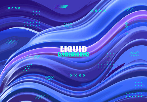 Abstract Liquid Wave Background
