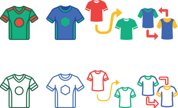 Football Shert Change and Equipment Swap Icon
