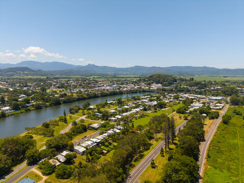 Overhead view of Murwillumbah