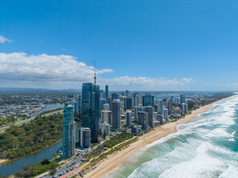 Aerial view of Surfers Paradise