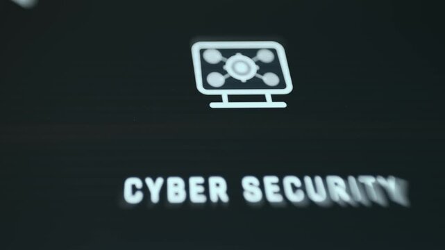 Digital graphic illustrating cyber security concept