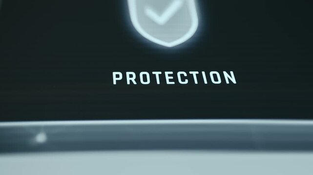 Shield with a checkmark representing protection, trust and verification