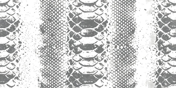 Abstract grey and white snake skin pattern texture background