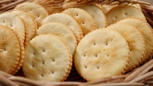 Close up view of  sandwich cookie  on table