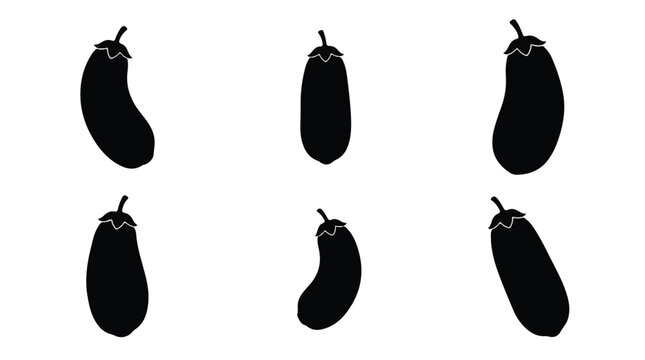 Bilimbi fruit silhouette vector illustration