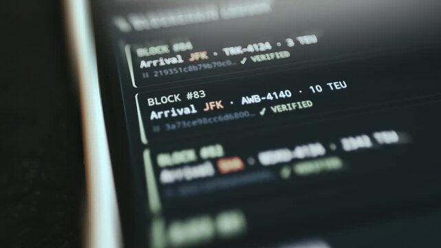 Shipment Tracking Interface Displaying AWB Container Details