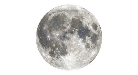 Fototapeta premium Full moon with detailed surface and craters