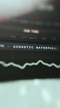 Marine Sonar Monitoring System Showing Waveform and Spectrogram Data