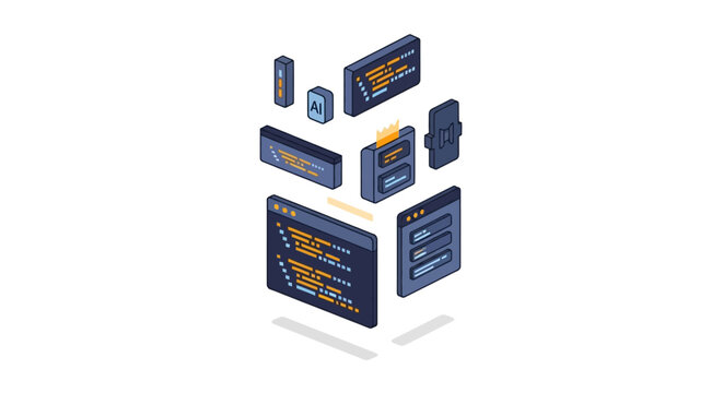Isometric software development and artificial intelligence modules