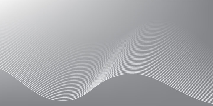White and gray abstract gradient background wallpaper vector image for backdrop or presentation