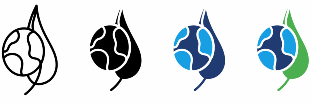 Global ecology green planet icon collections. Containing Earth, Leaf, Environment, Nature and more icons.