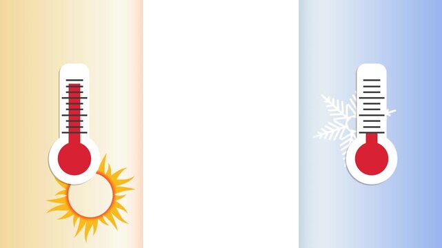 Animated abstract background domestic cooling.