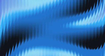 Fototapeten Fraktale Wellen Abstract Blue Fractal Gradient Background with Glowing Curved Waves and Vertical Light Distortion  © alphabeticmind