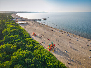Baltic Sea beach in Gdansk Brzezno at summer, Poland. © Patryk Kosmider