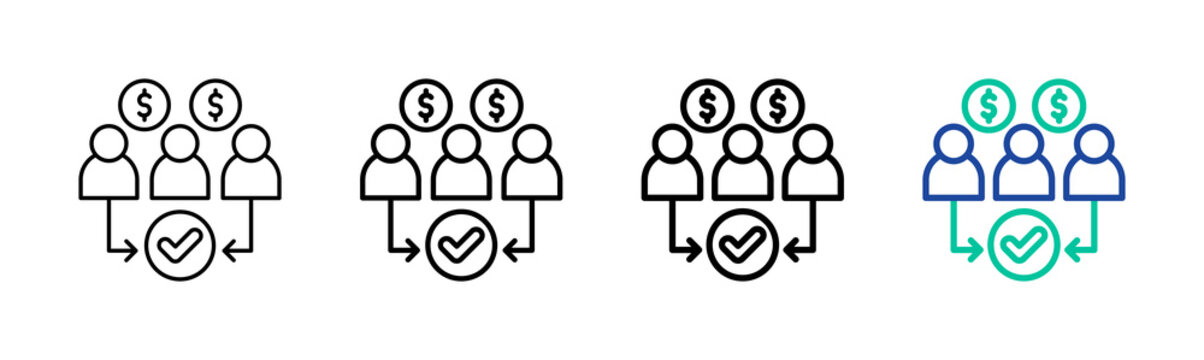 Consortium Icon Collection Different Style Outline