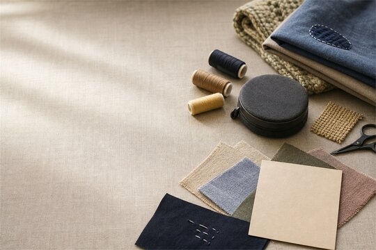 Textile Repair Kit Editorial Hero With Copy Space