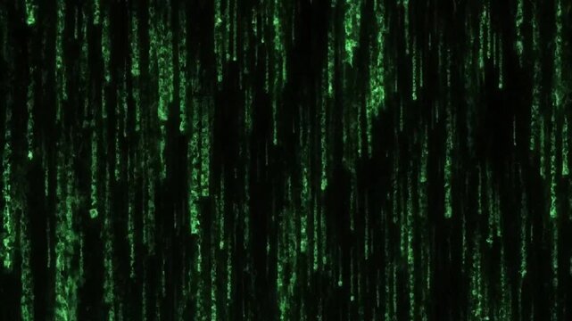 Digital Matrix Rain Code Falling Background Animation.
