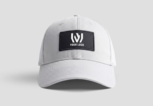 Fully Editable Isolated Cap with Embroidered Logo Mockup
