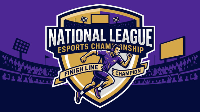 National League Esports Championship Athlete In Motion Capturing Victory
