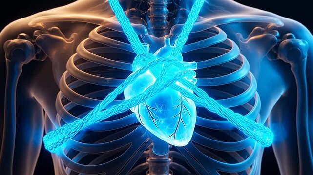 Entangled Line of Guilt in Virtual Human Heart
