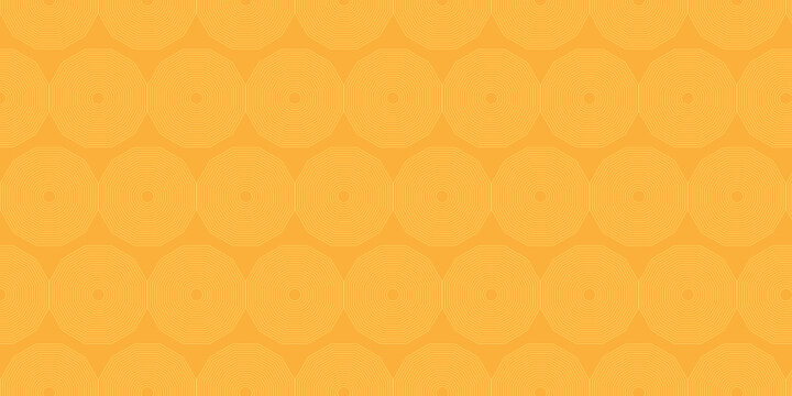 Yellow geometric pattern background, seamless golden circle texture, abstract honey colored repeat wallpaper for creative design projects