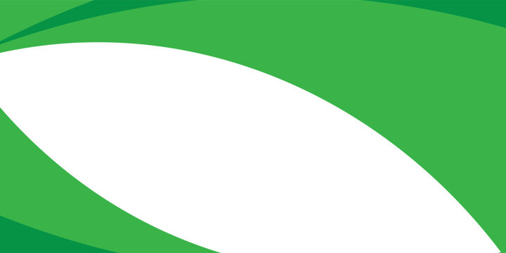 Green banner background. Green abstract header with rounded lines for web banner or poster.