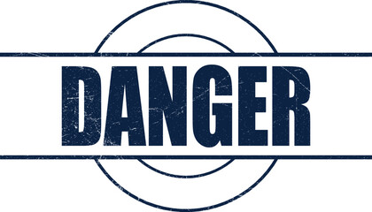 Fototapeta premium Danger grunge rubber stamp sign