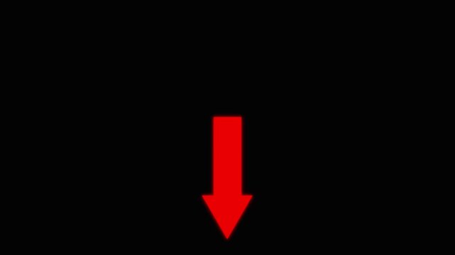 red arrow.direction symbol indicating back or previous page. simple red pointer showing opposite direction.