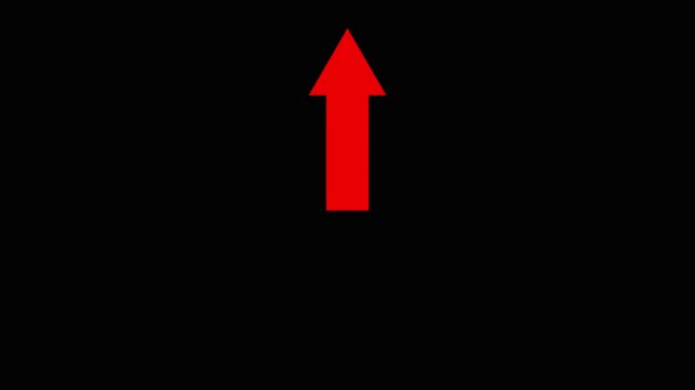 red arrow.direction symbol indicating back or previous page. simple red pointer showing opposite direction.