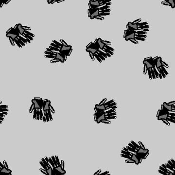 seamless pattern haptic vr gloves cartoon. feedback immersion, technology gaming, wearable touch haptic vr gloves sign vector