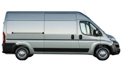 Silver panel van with sliding doors and black trim © Jonas
