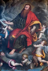 Fototapeten Jesus Christus PISA, ITALY - JUNE 22, 2026: The painting of Glory of St. Paul the Apostle in the church Chiesa di San Frediano by Ranieri Borghetti from middle of 17. cent.   © Renáta Sedmáková