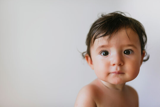 Portrait of baby girl