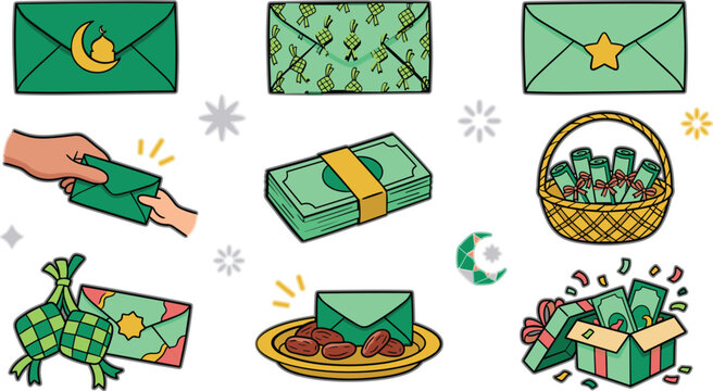 set of christmas icons