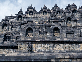 Fototapeta premium Templo de Borobudur en Yogyakarta, en la isla de Java, Indonesia