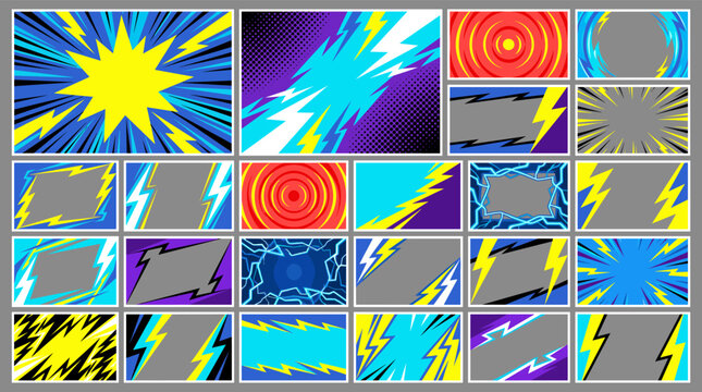 Abstract explosion with vibrant colors and dynamic patterns