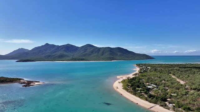 Spectacular cinematic aerial footage of Cape Gloucester Queensland Australia