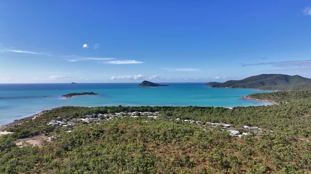 Spectacular cinematic aerial footage of Dingo Beach Queensland Australia