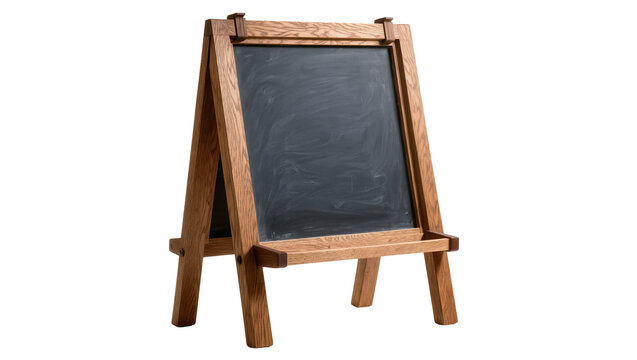Wooden A-frame easel blackboard with chalk tray