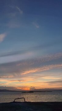 Timelapse of Sunset Over the Lake
