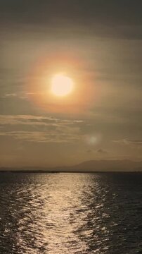 Timelapse of Sunset Over the Lake
